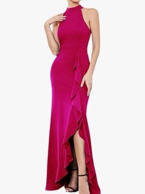 Woosea Magenta XL mermaid cocktail dress
